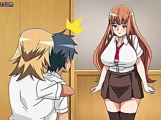 Heavy meloned Anime Babe fetten Schwanz lecken und Reiten