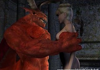 3D Animation: Red-hot Devil Fucks Auric Mollycoddle