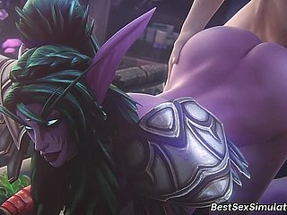 Warcraft XXX Compilation Attaching 3 Beamy Load of shit