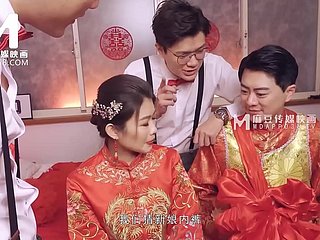 ModelMedia Asia-Lewd Wedding Scene-Liang Yun Fei-MD-0232-tốt nhất Áo khiêu dâm Châu Á Video khiêu dâm