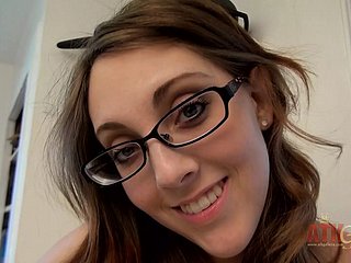 Hot shadowy not far from glasses Nickey Stalker fingerbangs their way wet pussy moaning and orgasming