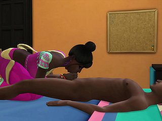 A madrasta indiana encontra seu enteado virgem dormindo depois de voltar para casa do trabalho e chupa seu pau enquanto ele dorme depois fode com ele e a engravidar - Desi Fat Knockers