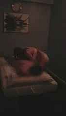 Massaggio asiatico giapponese con lieto top-drawer filmato con shivering telecamera spia