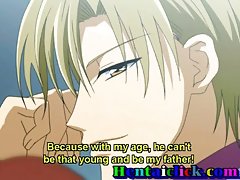 Anime gej i młody chłopiec seks zabawy
