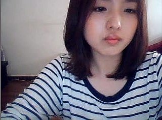 una ragazza coreana sul web cam
